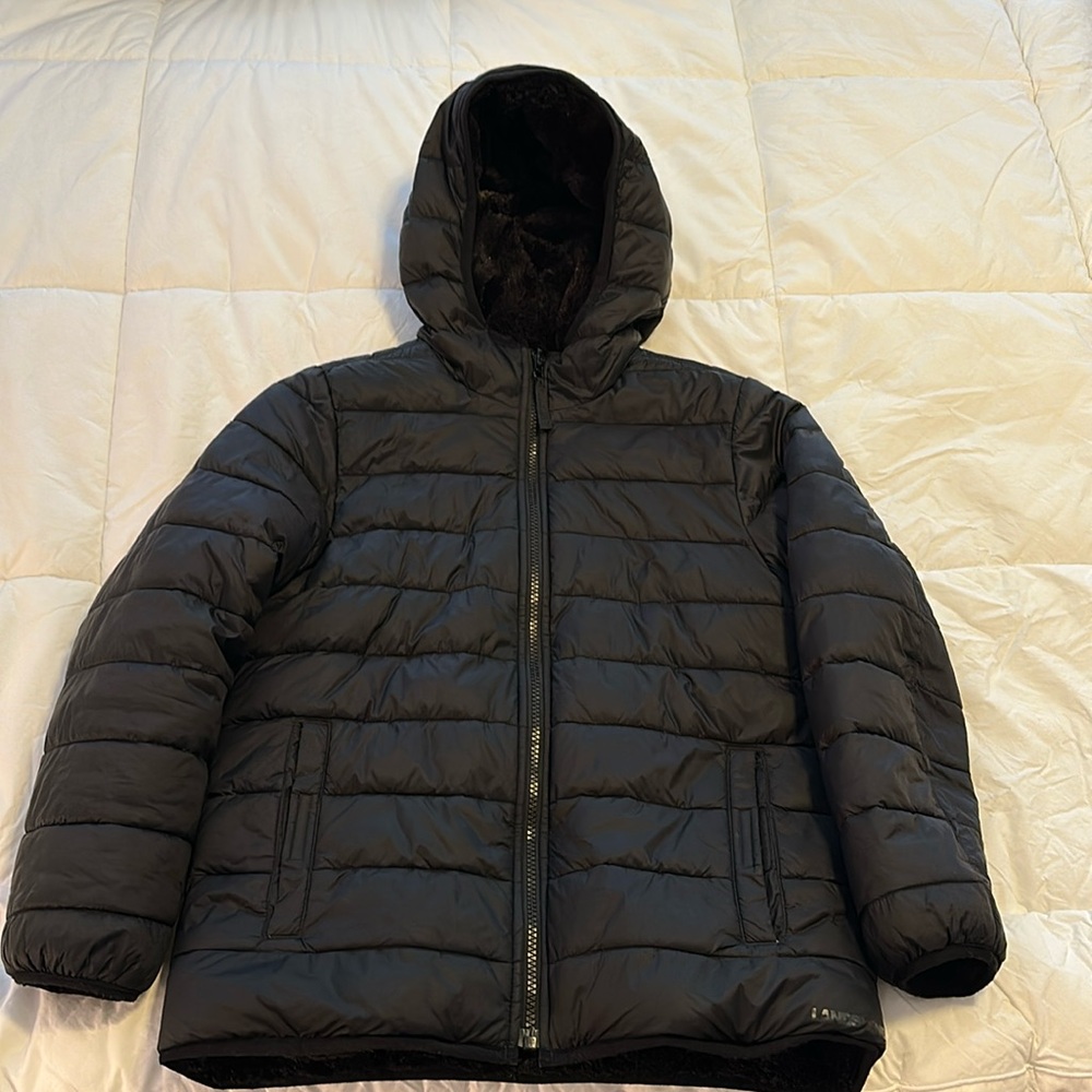Land’s End Reversible Insulated Fleece Jacket, size L (10-12)
